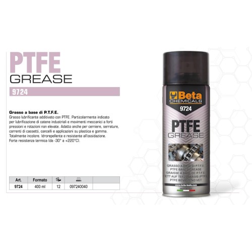 BETA 9724 PTFE GREASE GRASSO SPRAY A BASE DI P.T.F.E. 400ML